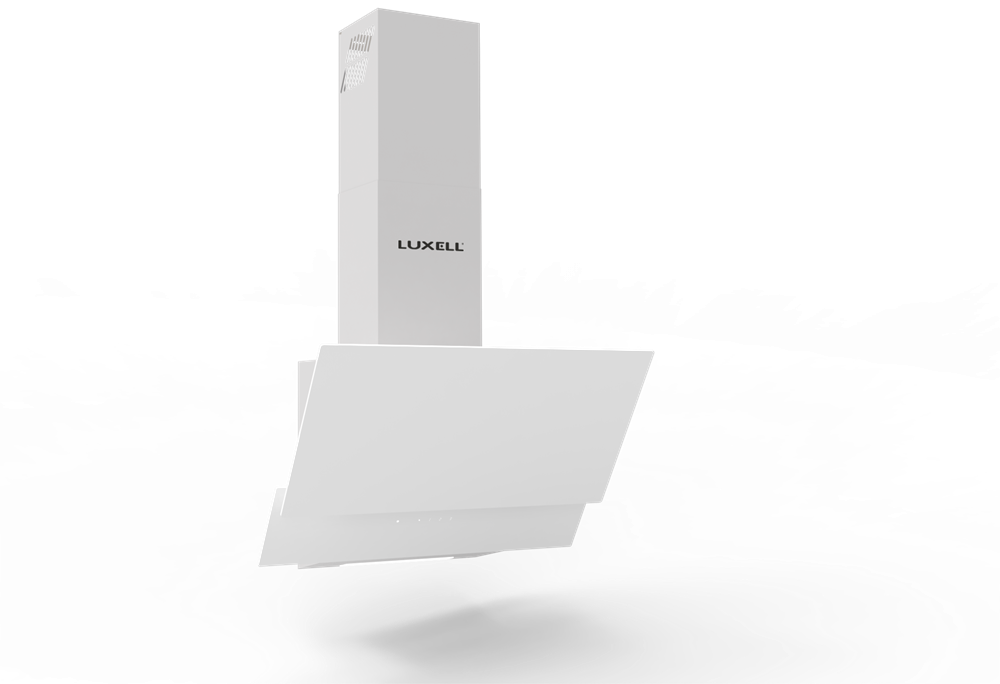 Luxell DA6-835 fehér, szabadonálló, döntött, méret:60 cm, zajszint:62 dB, páraelszívó