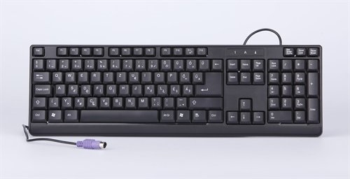 M-Tech MT2030 PS/2 fekete HUN slim billentyűzet