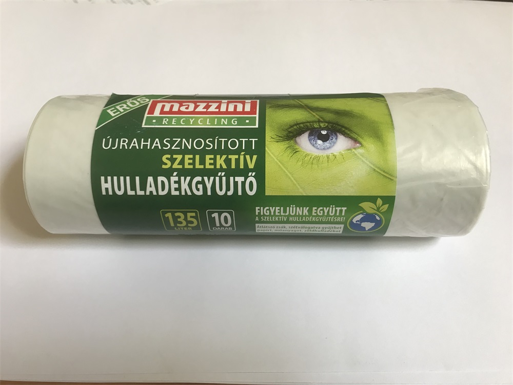 MAZZINI 104071 újrahasznosított erős 10db/roll 135L szelektív hulladékgyűjtő