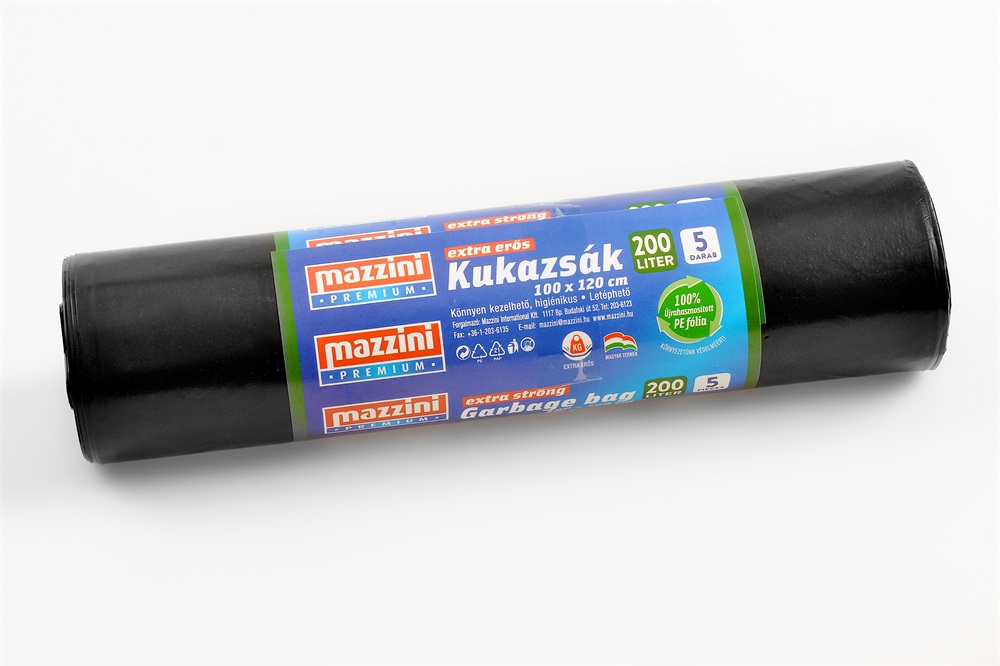 MAZZINI 104101 Prémium extra erős 5db/roll 200L szemeteszsák