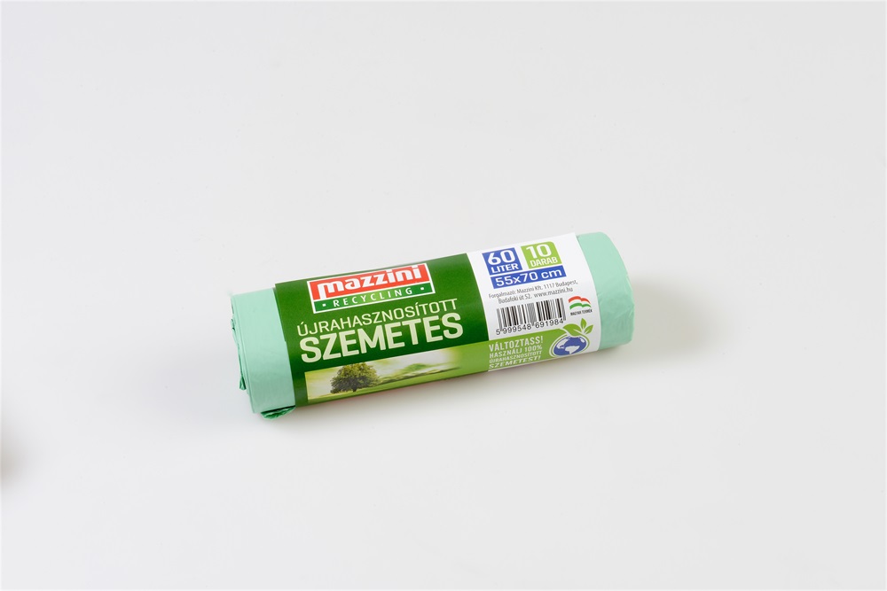 MAZZINI 105650 55x70cm 10db/roll 60L újrahasznosított szemeteszsák