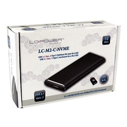 MBR LC Power Külső ház - USB 3.1 Type C - M.2 SSD - LC-M2-C-NVME
