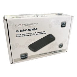 MBR LC Power Külső ház - USB 3.2 2x1 Type C - M.2 NVMe SSD - LC-M2-C-NVME-2