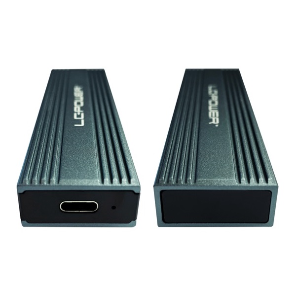 MBR LC Power Külső ház - USB 3.2 Type-C - NVMe vagy SATA M.2 SSD - LC-M2-C-MULTI-3