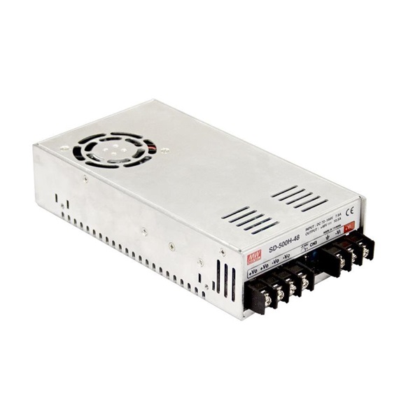 MEAN WELL SD-500L-12 12VDC 40A 480W 1,5kV-ig szigetelt DC/DC konverter