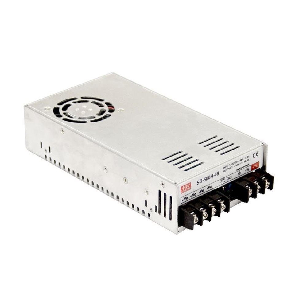 MEAN WELL SD-500L-12 12VDC 40A 480W 1,5kV-ig szigetelt DC/DC konverter