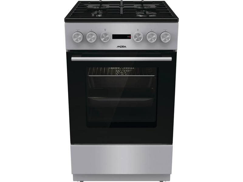 MORA K4255C1S szürke, szabadonálló, gáz, kombinált, főzőzóna: 4, sütő:70L, grill, tűzhely