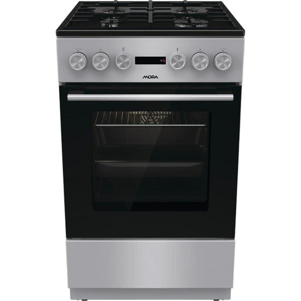 MORA K4255C1S szürke, szabadonálló, gáz, kombinált, főzőzóna: 4, sütő:70L, grill, tűzhely (Újszerű)