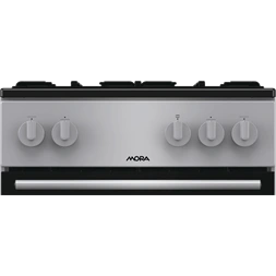 MORA K4255C1S szürke, szabadonálló, gáz, kombinált, főzőzóna: 4, sütő:70L, grill, tűzhely (Újszerű)