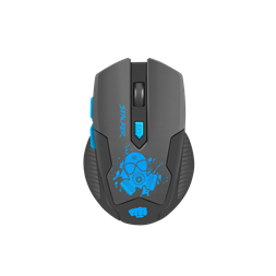 MOU Fury Stalker Vezeték nélküli gamer optikai egér - fekete/kék