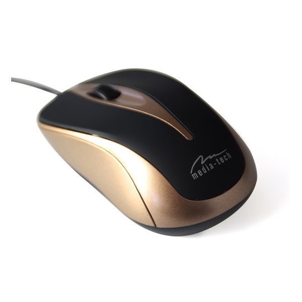 Media-Tech MT1091MO Plano USB egér - arany