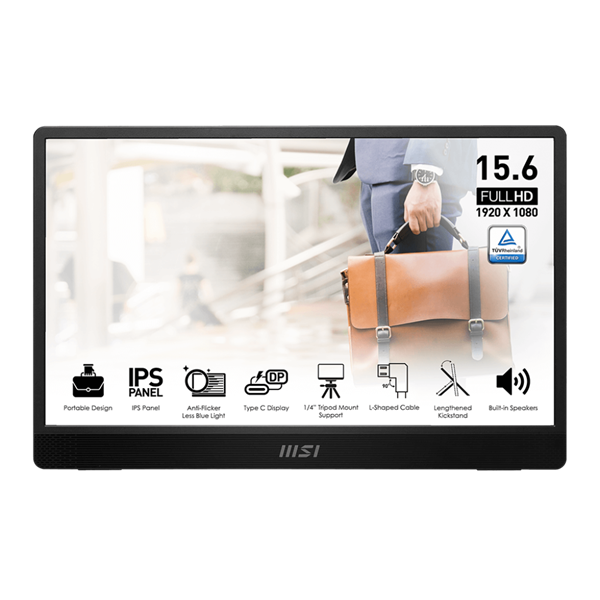 MSI 15,6" MP161 E2 Pro FHD IPS USB-C/miniHDMI szürke monitor
