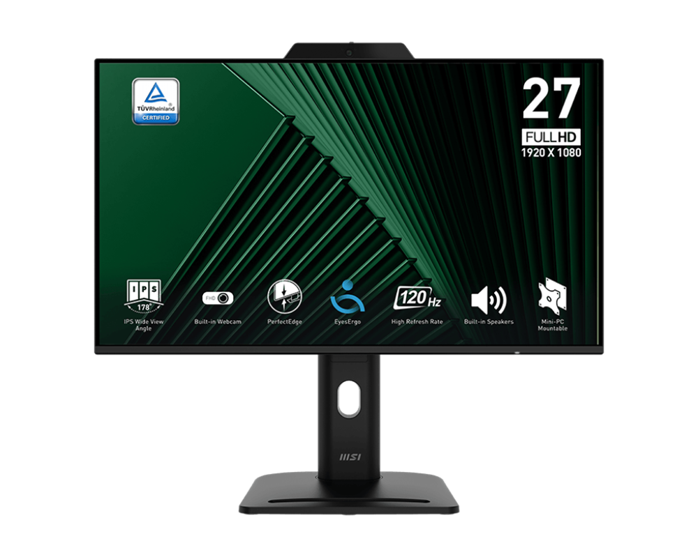 MSI 27" Business PRO MP272PMG FHD IPS 120Hz DP/HDMI/VGA fekete monitor