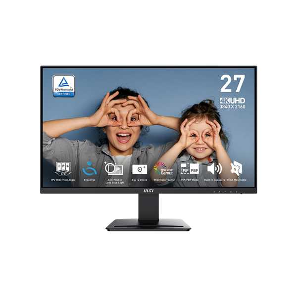 MSI 27" Business PRO MP273U UHD IPS HDMI/DP fekete monitor (Újszerű)