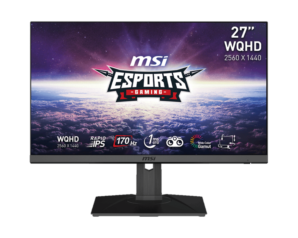 MSI 27" G272QPF WQHD IPS 170Hz DP/HDMI Esport gamer monitor (Újracsomagolt)