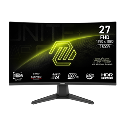 MSI 27" MAG 276CF E20 FHD Rapid VA 200Hz HDMI/DP fekete gamer monitor