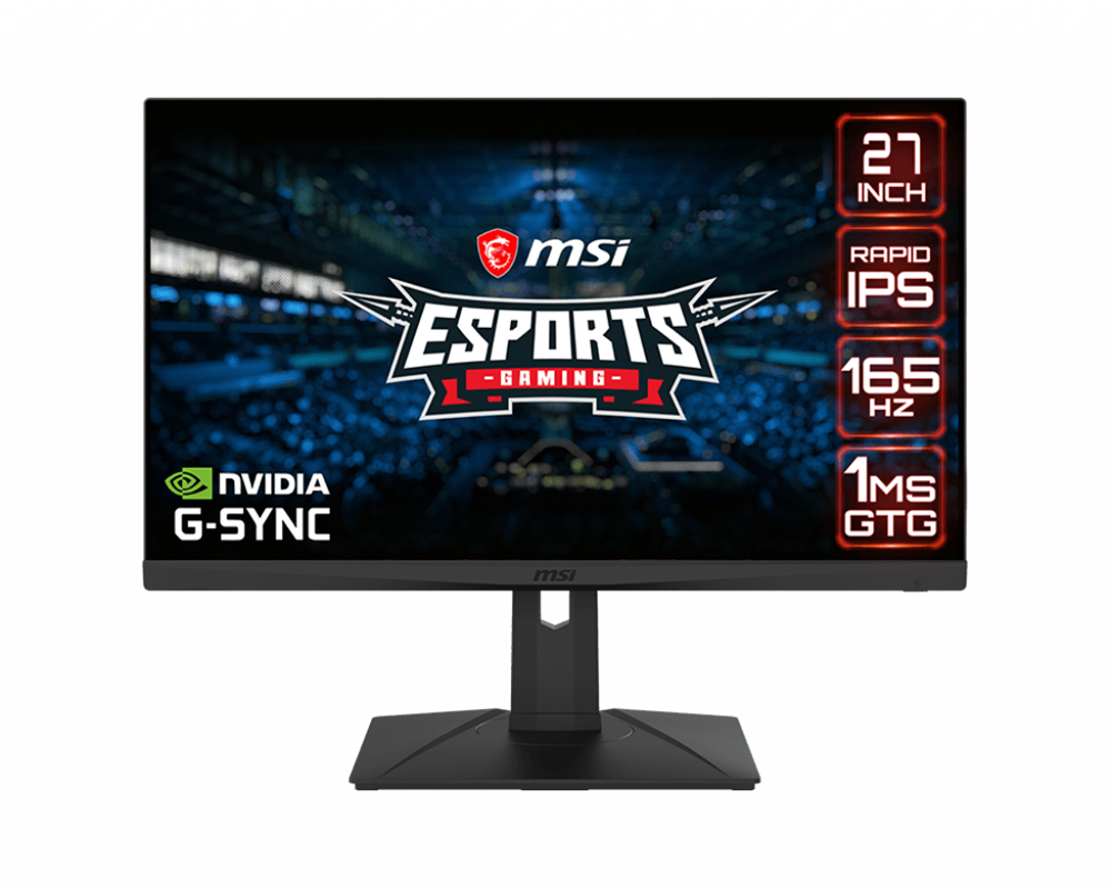 MSI 27" Optix G273QPF WQHD IPS 165Hz DP/HDMI Esport gamer monitor