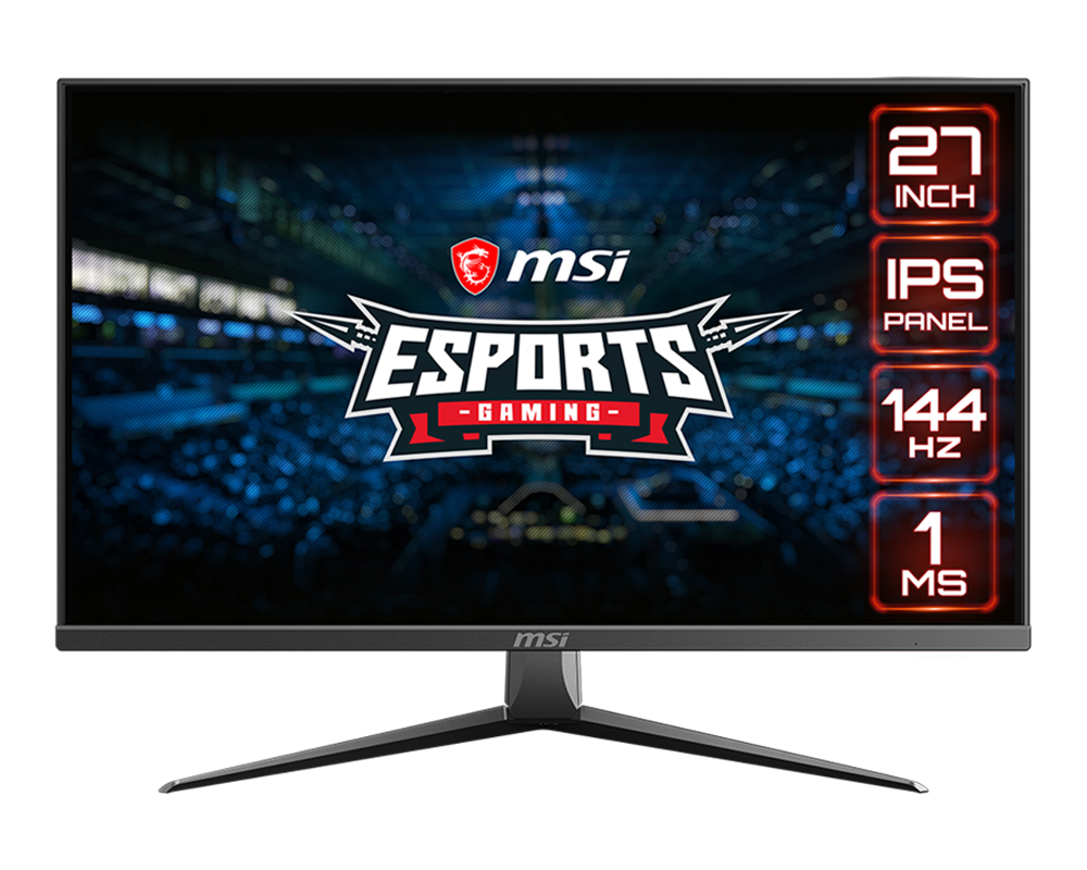MSI 27" Optix MAG273 FHD IPS 144Hz DP/HDMI/USB Esport gamer monitor