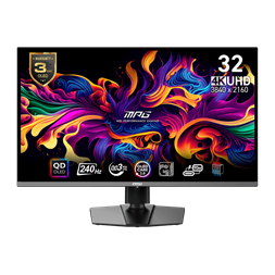 MSI 31,5" MPG 321URX UHD QD-OLED 240Hz HDMI/DP/USB-C gamer monitor