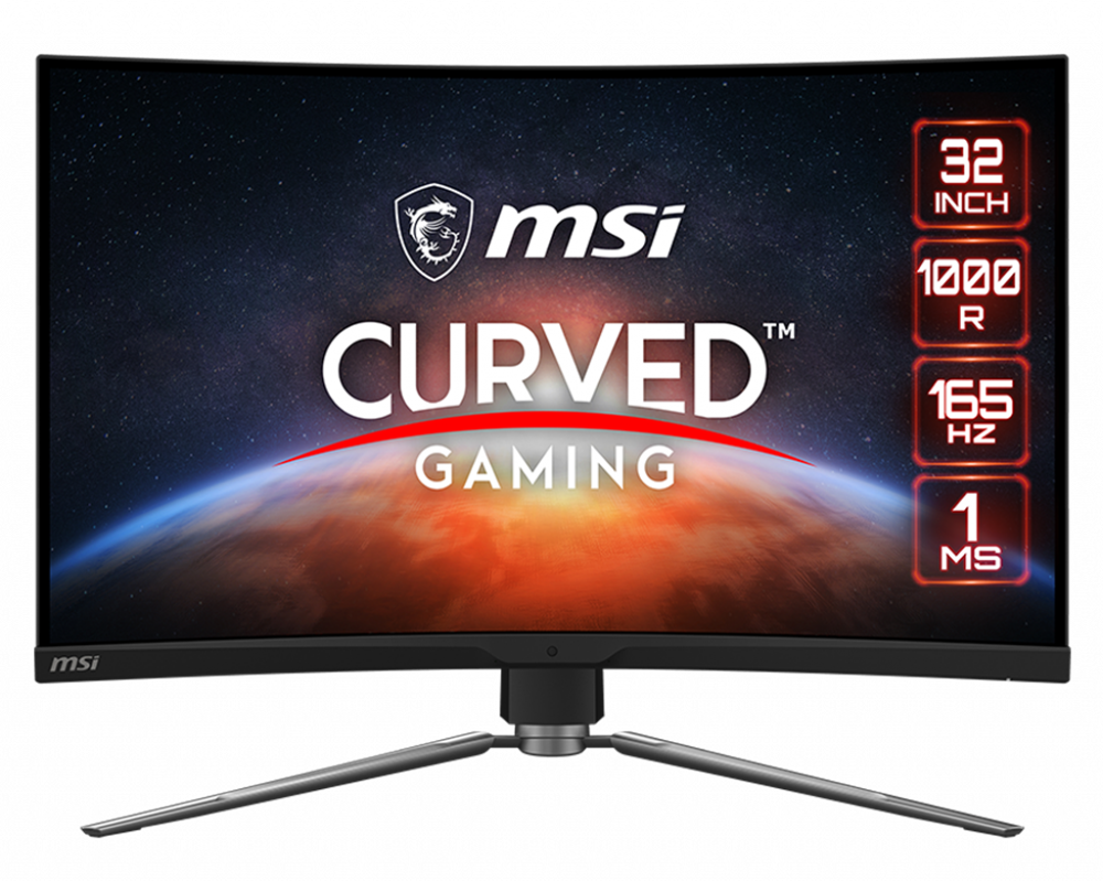 MSI 31,5" MPG ARTYMIS 323CQR WQHD VA 165Hz DP/HDMI/USB ívelt gamer monitor