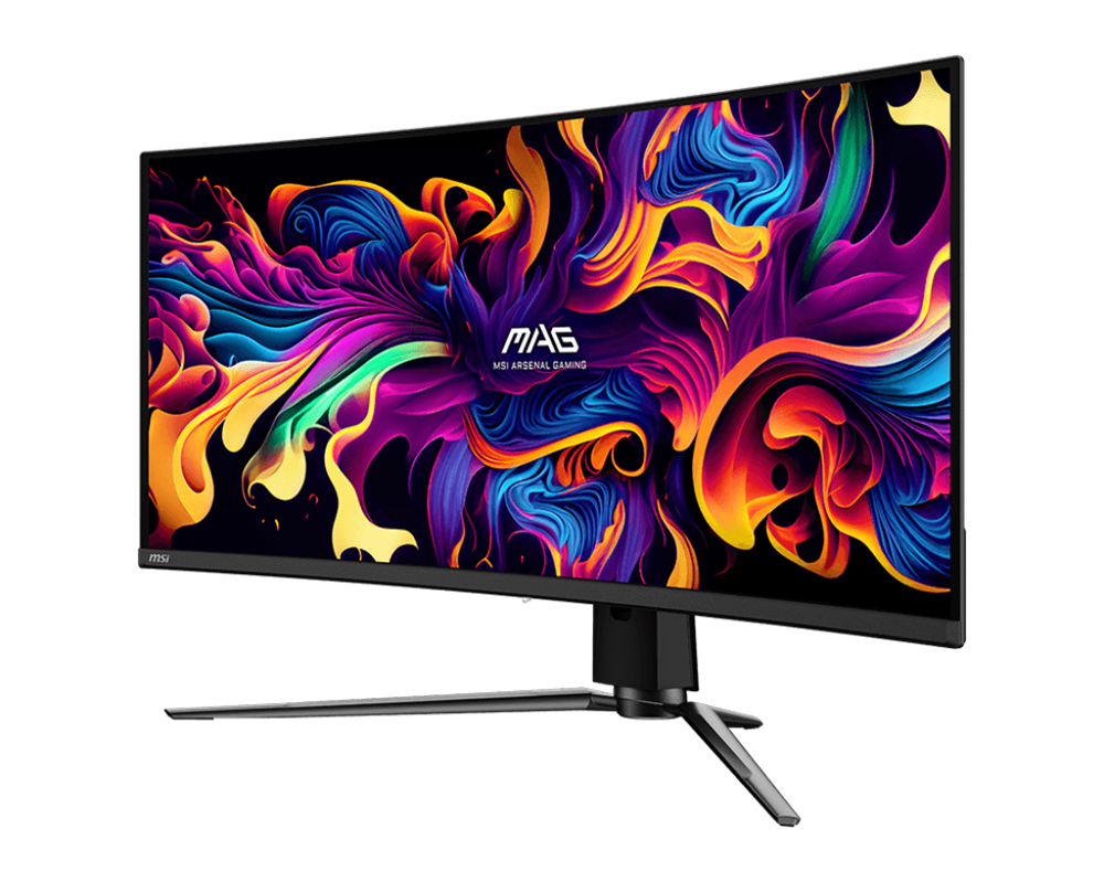 MSI 34" MAG 341CQP UWQHD QD-OLED 175Hz HDMI/DP/USB-C fekete ívelt gamer monitor