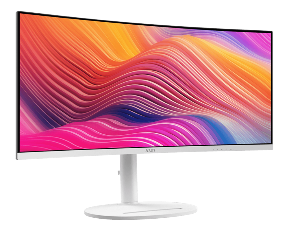 MSI 34" MD342CQPW Business Modern UWQHD VA 100Hz HDM/DP fehér ívelt monitor