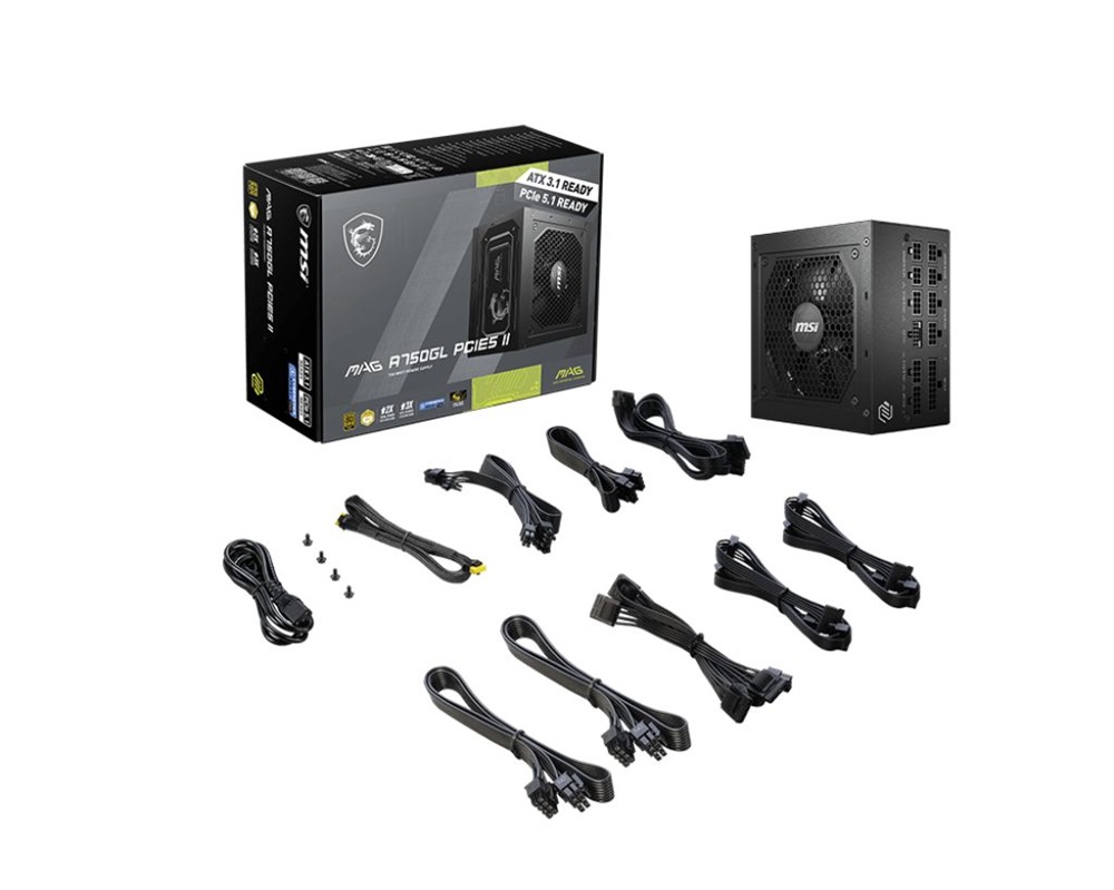 MSI 750W 80+ Gold moduláris tápegység