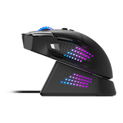 MSI ACCY VERSA PRO W + MOUSE DOCK PRO vezeték nélküli fekete gamer egér