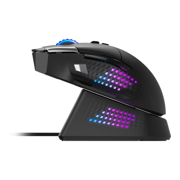 MSI ACCY VERSA PRO W + MOUSE DOCK PRO vezeték nélküli fekete gamer egér