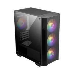 MSI FORGE M100A fekete (táp nélküli) ablakos ATX ház