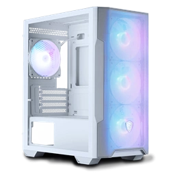 MSI FORGE M100R (táp nélküli) ablakos 4xARGB fehér mATX ház