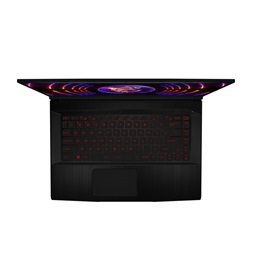 MSI Gaming NB Thin GF63 12UC-881, 15.6" FHD 144Hz, i7-12650H, 16GB, 512GB M.2, RTX 3050 4GB, NOOS, Fekete