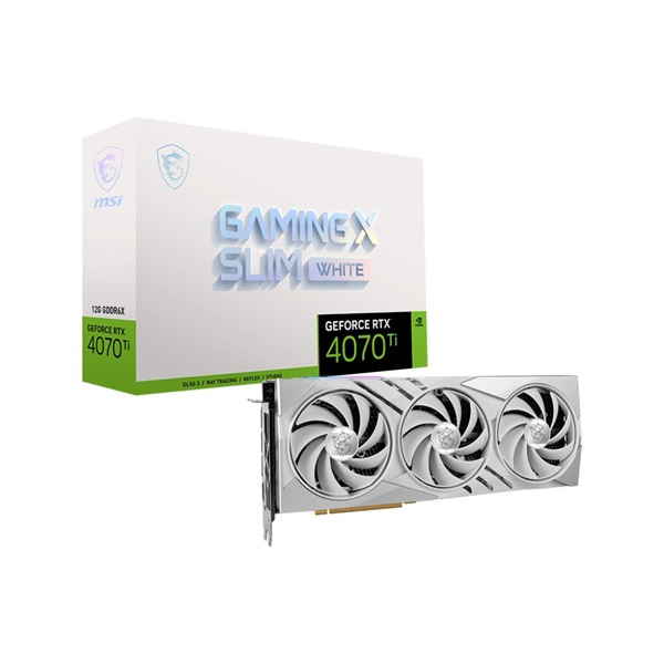 MSI GeForce RTX 4070 Ti GAMING X SLIM WHITE 12G nVidia 12GB GDDR6X 192bit PCIe videókártya