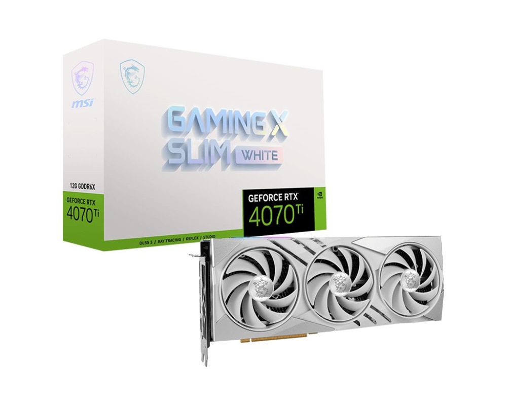 MSI GeForce RTX 4070 Ti GAMING X SLIM WHITE 12G nVidia 12GB GDDR6X 192bit PCIe videókártya