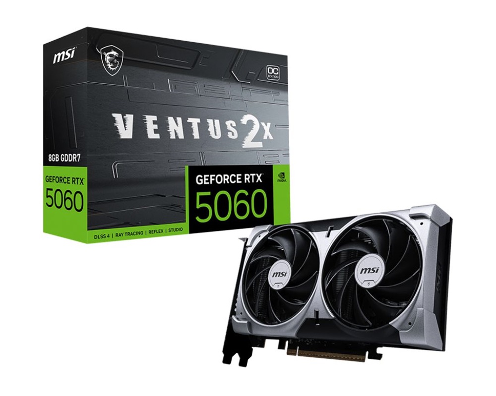 MSI GeForce RTX 5060 8G VENTUS 2X OC nVidia 8GB DDR7 128bit PCIe videókártya