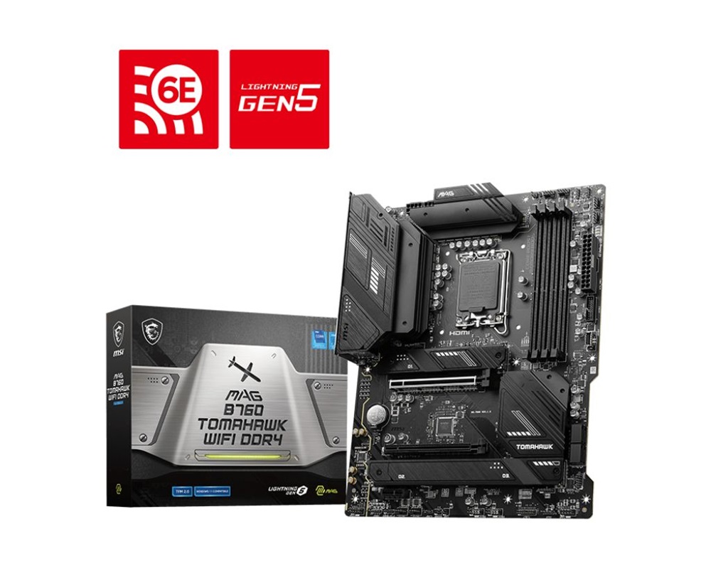 MSI MAG B760 TOMAHAWK WIFI DDR4 Intel B760 LGA1700 ATX alaplap