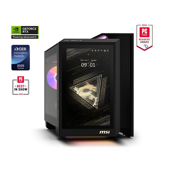 MSI MEG Vision X AI 2NVZ9-046EU/Core Ultra 9 285K/128GB/2TB/Win11/RTX 5090 32GB/fekete asztali számítógép