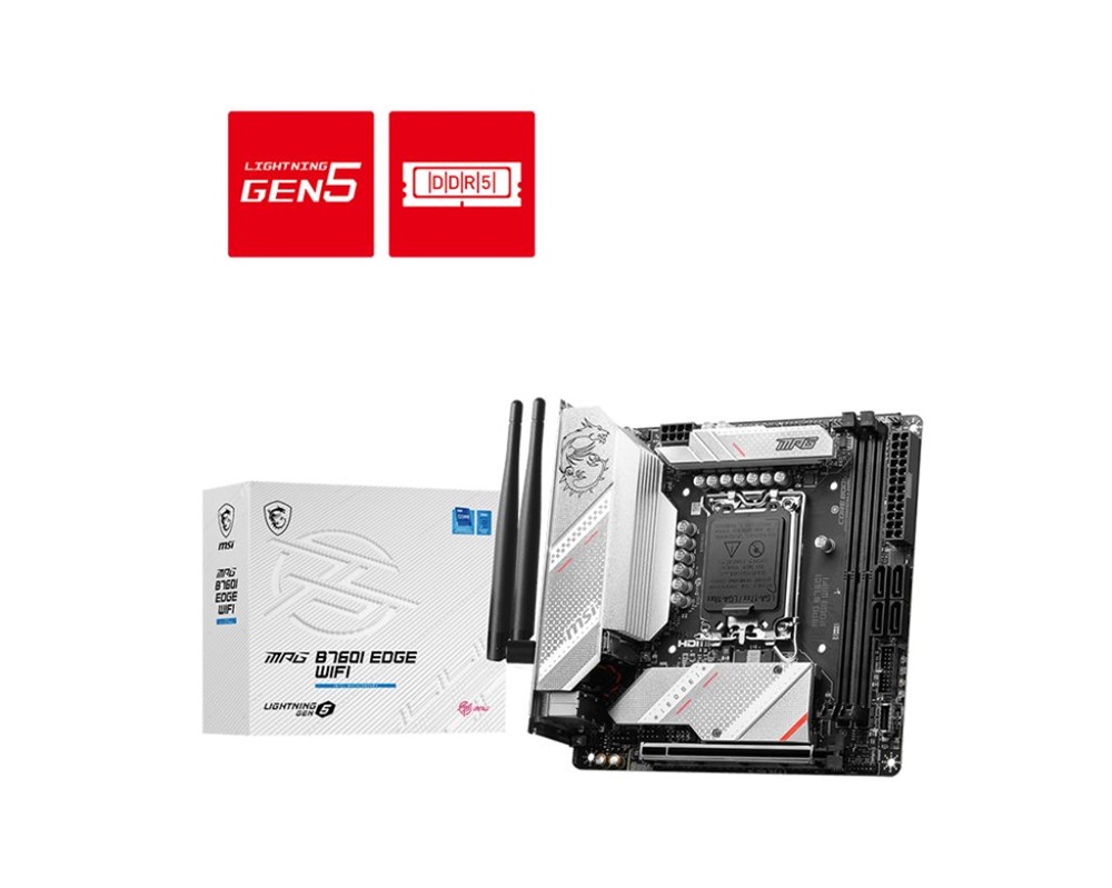MSI MPG B760I EDGE WIFI Intel B760 LGA1700 Mini-ITX alaplap
