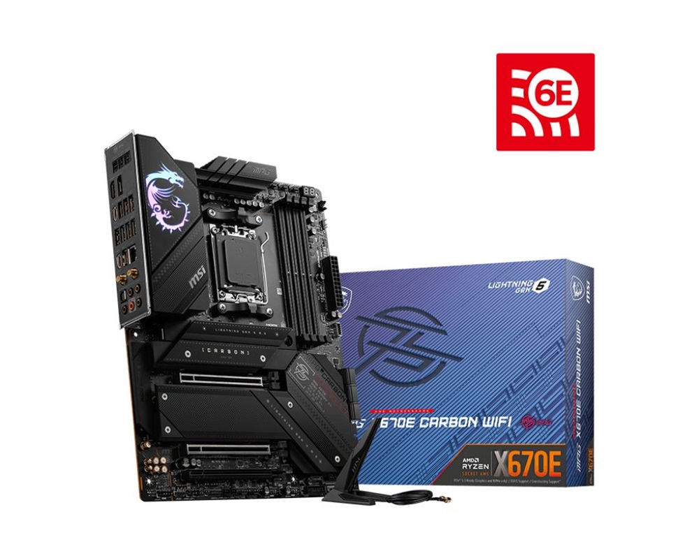 MSI MPG X670E CARBON WIFI AMD X670 AM5 ATX alaplap
