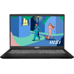 MSI Modern 15 15 B11M-065X 15,6"FHD/Intel Core i5-1155G7/8GB/512GB/Int.VGA/FreeDOS/fekete laptop (Újszerű)