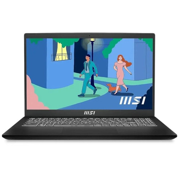 MSI Modern 15 B13M-1030 15,6"FHD/Intel Core i3-1315U/8GB/512GB/Int.VGA/Win11 Pro/fekete laptop