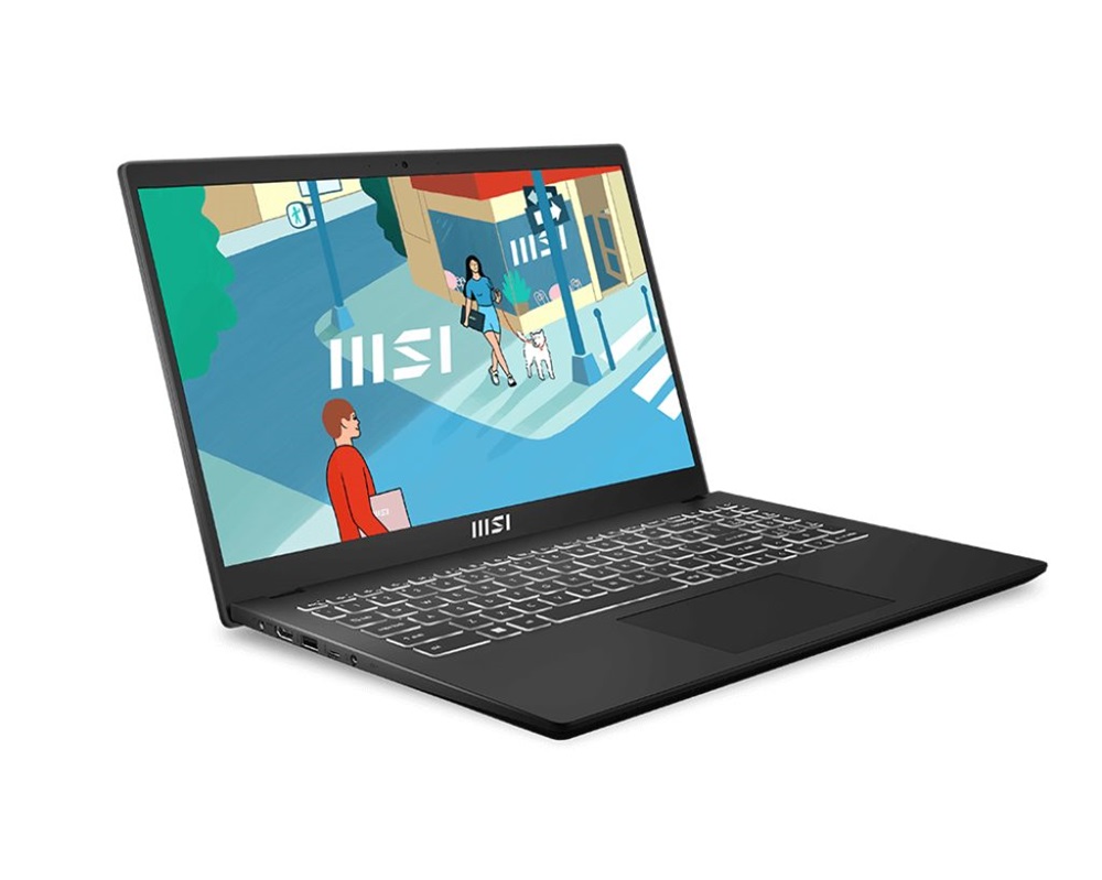 MSI Modern 15 B13M-1033 15,6"FHD/Intel Core i5-1335U/16GB/512GB/Int.VGA/Win11/fekete laptop
