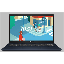 MSI Modern 15 B13M-1033 15,6"FHD/Intel Core i5-1335U/16GB/512GB/Int.VGA/Win11/fekete laptop