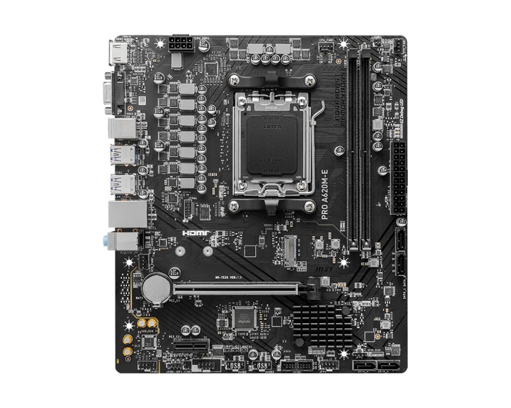 MSI PRO A620M-E AMD A620 AM5 mATX alaplap