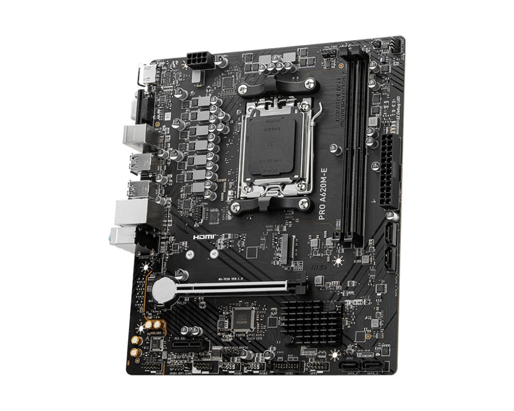 MSI PRO A620M-E AMD A620 AM5 mATX alaplap