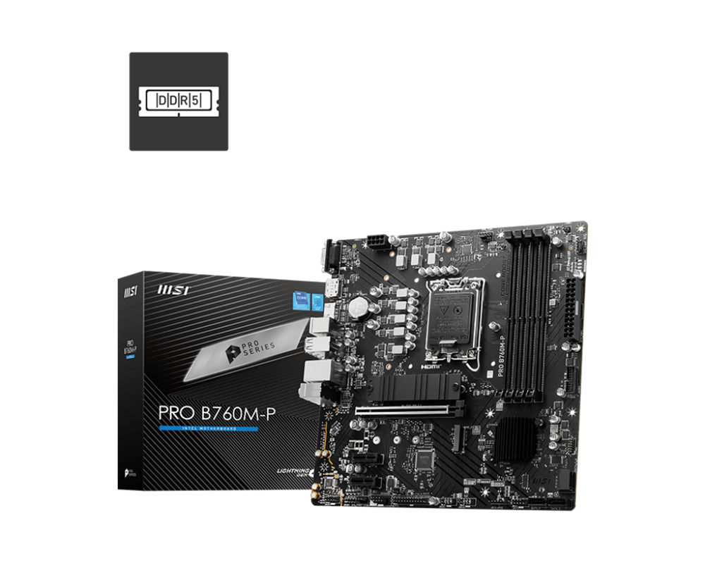 MSI PRO B760M-P Intel B760 LGA1700 mATX alaplap