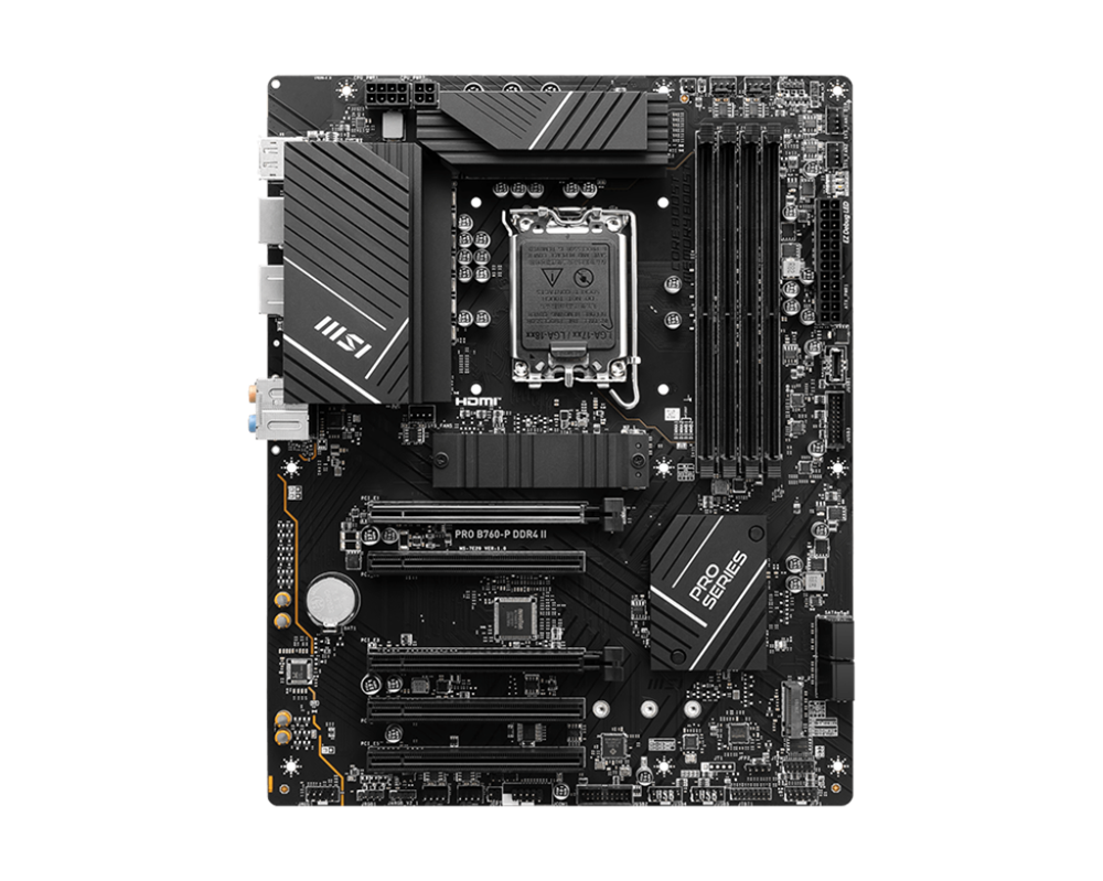 MSI PRO B760-P DDR4 II Intel B760 LGA1700 ATX alaplap