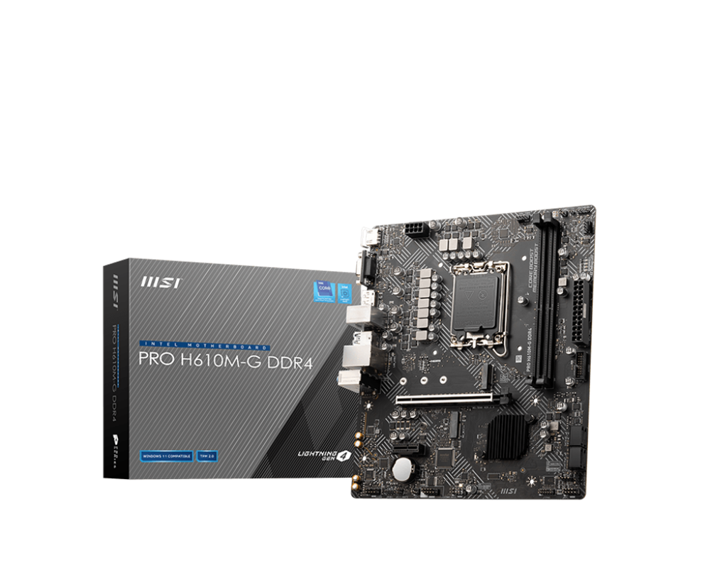 MSI PRO H610M-G Intel H610 LGA1700 mATX alaplap