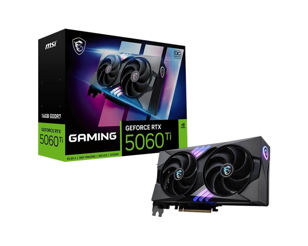 MSI RTX 5060 Ti GAMING OC nVidia 16GB DDR7 PCIe videókártya