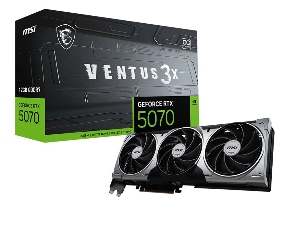 MSI RTX 5070 Ventus nVidia 12GB DDR7 PCIe videókártya